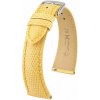 Kožený remienok Hirsch London 04266173-2, žltý, jašteričia koža, Quick Release 17 mm