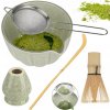 5-DIELNA BAMBUSOVÁ DARČEKOVÁ SÚPRAVA NA PRÍPRAVU ČAJU MATCHA: METLIČKA CHASHAKU, LYŽIČKA