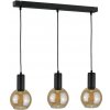 Keter Lighting | Luster na lanku JANTAR BLACK 3xE27/60W/230V | KE0023