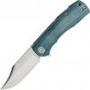 ! Petrified Fish PFP03 Victor Satin K110 Blue Micarta PFP03BMP