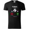 Futbal volá - Tričko z organickej bavlny - XL ( Čierna )