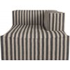 Ferm Living Modul Catena Louisiana Chaise Longue L601, pravý roh – pieskový/čierny
