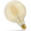 Spectrum LED Retro LED žiarovka, E27, G125, 2W (250lm), jantárové sklo, 2400K [WOJ+14078]