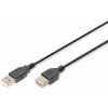 Digitus AK-300200-030-S USB prodlužovací A-A, 3m, černý