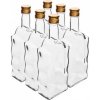 Fľaša na alkohol sklenená 