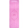 Designová TPE podložka na jógu Sportago s mikrovláknem 183x61 cm - růžová mandala