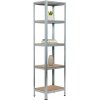 Zinkovaný kovový regál Mamutex Standard 1800x400x400 mm – 5 polic, nosnosť 875 kg