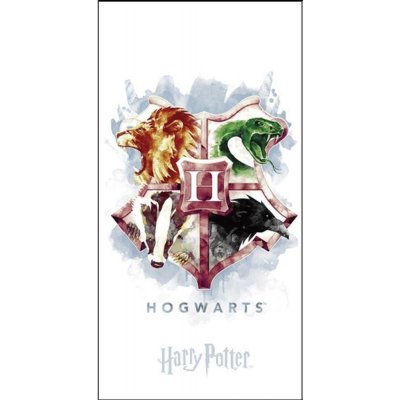 JERRY FABRICS Osuška Harry Potter Hogwarts blue 70x140 cm
