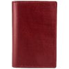 KOŽENÁ PEŇAŽENKA NA KARTY Červená
