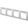 Rámček Legrand Valena štvornásobný (L770154) strieborný