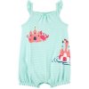 CARTER'S Opaľovačky Flamingo Stripe dievča NB/ veľ. 56