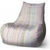 Sablio Sedací vak Bean Pruhy a bodky - 100 x 90 x 45 cm