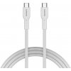 Canyon OnWire CCAP60CL, 1 m, kábel nab. a synchr., USB-C / USB-C, 60W PD, 480Mbps, opletený, biely CND-CCAP60AB10W