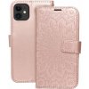 Puzdro Mezzo Book iPhone 11, vzor mandala - ružovo-zlaté