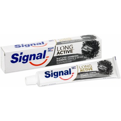 Signal Long Active Nature Elements Charcoal zubná pasta 75 ml od 0,79 € -  Heureka.sk