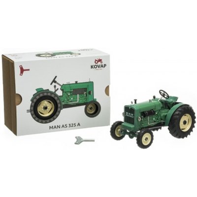 Traktor MAN AS 325A zelený na kľúčik kov v krabici Kovap 1:25 od 52,27 € -  Heureka.sk