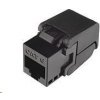 Solarix Samorezný keystone CAT6 UTP RJ45 čierny SXKJ-6-UTP-BK-SA