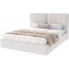 Wilsondo Čalúnená manželská posteľ s úložným priestorom Torbe - biela Rozmer: 160x200