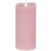 VIPOW LED sviečka stredná rustikálna ružová
