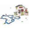 Set domček Priateľov a veľká vodná dráha Friends House Life Smoby rozšíriteľný na záhradu s letnou kuchynkou a elektronickým zvončekom