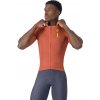 Castelli Drittone Logo jersey, Paprika/ Mango mojito Veľkosť: XL Dres dizajnovaný pre celodenný komfort na bicykli