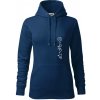 Hory bicykel úsmev - Mikina dámská Cape s kapucí - L ( Polnočná modrá )