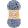 Pletacia priadza Alize SOFTY 119 sivá