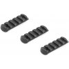 ASG ASG nylonová RIS lišta M-RAIL pre M-LOK, 5 slots / 60 mm (3 kusy) - Čierna