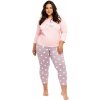Dámske pyžamo 3268 Libby - TARO Růžová XXL