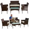 Súprava záhradného nábytku z umelého ratanu Bello Giardino hnedá, 4-dielna
