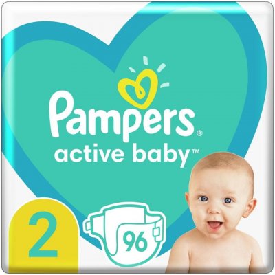 Pampers Active Baby Plienky Veľkosť 2 96 ks, 4kg - 8kg
