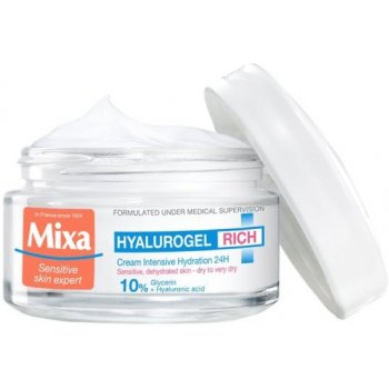 Mixa Hyalurogel Intensive Hydration intenzívny hydratačný krém 50 ml