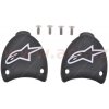 ALPINESTARS slidery päty pre topánky SMX PLUS, ALPINESTARS (černé/bílé, pár)