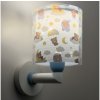 | Dalber 41579T - Detská nástenná lampa BABY TEDDY 1xE27/15W/230V modrá | 41579T