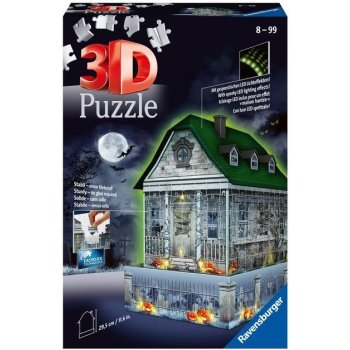 Ravensburger 3D puzzle svítící Strašidelný dům 216 ks