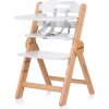 CHIPOLINO Dřevěná jídelní židlička Cacao 2v1 White Wood