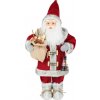 MagicHome Vianoce Dekorácia MagicHome Vianoce, Santa s lampášom, červený, 46 cm