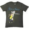 Rick and Morty - Grab And Point (Charcoal Grey) (tričko) Large