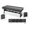 VersaFlap Dual 2.0, 3x 230 V, 2x RJ45, 1x USB A / C, 1x HDMI, 1x USB A Data čierna