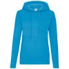 Fruit of the Loom Dámska mikina s kapucňou 62-038-0 Azure Blue M