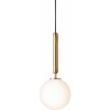 Nuura Aps Nuura Miira 1 závesná lampa, 1-pl., mosadz/biela - 2033004