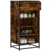 vidaXL Regál na topánky dymový dub 48x38x97,5 cm spracované drevo