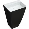 OMNIRES - PARMA M+ umývadlo voľne stojace, 55 x 43 cm biela / čierna lesk /BCP/ PARMAUWBCP