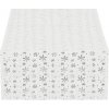Vianočný obrus s vločkami 220x140 cm biely, vianočné dekorácie
