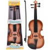 Detské husle so sláčikom, 4 struny - béžové
