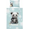 DETEXPOL Obliečky do postieľky Baby Panda modrá Bavlna, 100/135, 40/60 cm