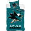TipTrade (CZ) · Hokejové posteľné obliečky NHL San Jose Sharks - motív Shields - 100% bavlna renforcé - 70 x 90 cm + 140 x 200 cm