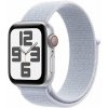 Apple Watch SE GPS + Cellular 44mm Silver Aluminium Case with Blue Cloud Sport Loop (MXGR3QC/A)