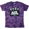 Black Sabbath Band & Logo Wash Collection Purple XL Tričko