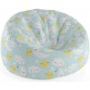 Sablio Sedací vak Cocoon Mesiace, slniečka a obláčiky - 115 x 75 cm x 45 cm